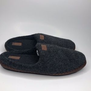 Dearfoams slippers mens large size‎ 11-12 dark grey